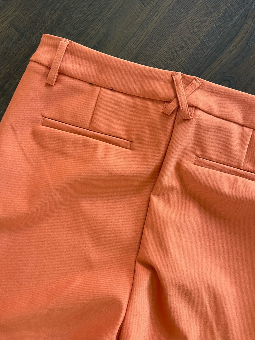 RACHEL ZOE Orange Contemporary Ankle Pants Preppy Classic Straight Leg Size 10 - Picture 3 of 8